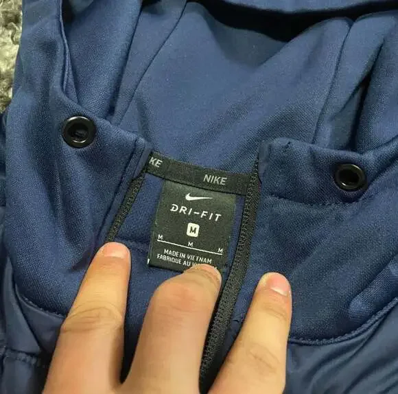 Nike Men's Therma Winterized Full-Zip Training Hoodie Navy Blue - Picture 3 of 3